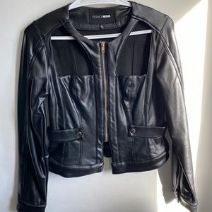 Who They Trying To Be PU Leather Top